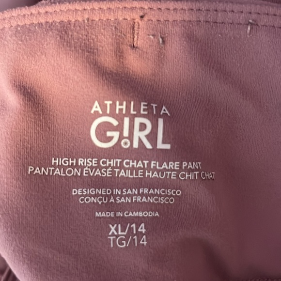 Athleta pink flare leggings xs - Picture 5 of 5